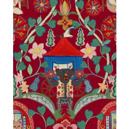 GYPSY FAIRYTALE Ruby Wallpaper Sample