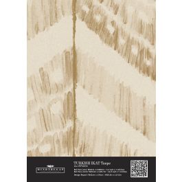 TURKISH IKAT Taupe Wallpaper Sample