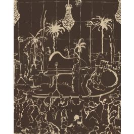 THE CLUB Brunette Wallpaper Sample