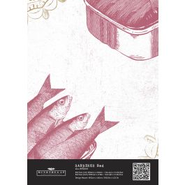 SARDINES Red Wallpaper Sample