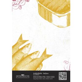 SARDINES Yellow Wallpaper Sample