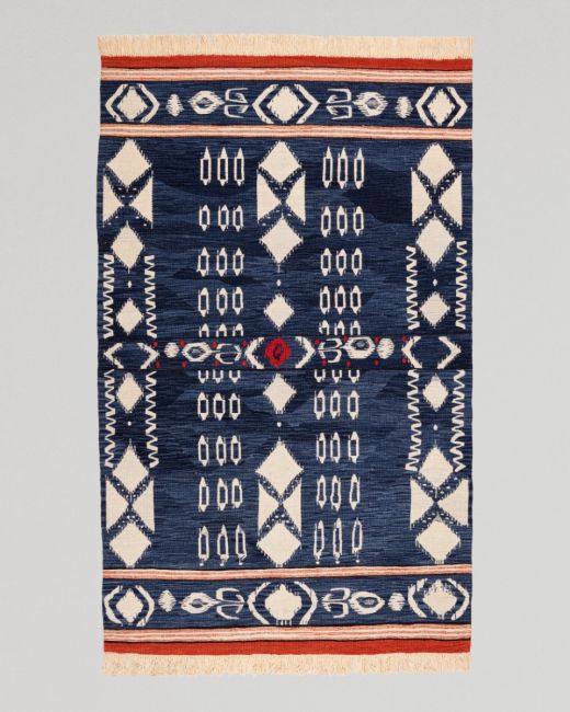 KAPADOKIA Indigo Wool Kilim - Medium