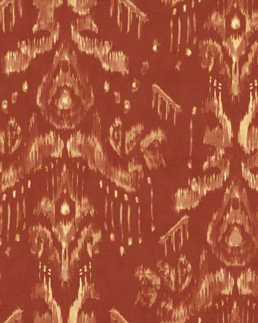 ANCESTRAL IKAT Copper Wallpaper