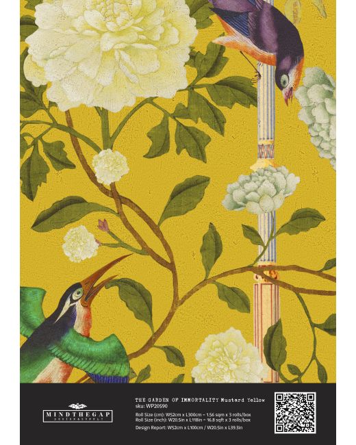 THE GARDEN OF IMMORTALITY Mustard Yellow Sample