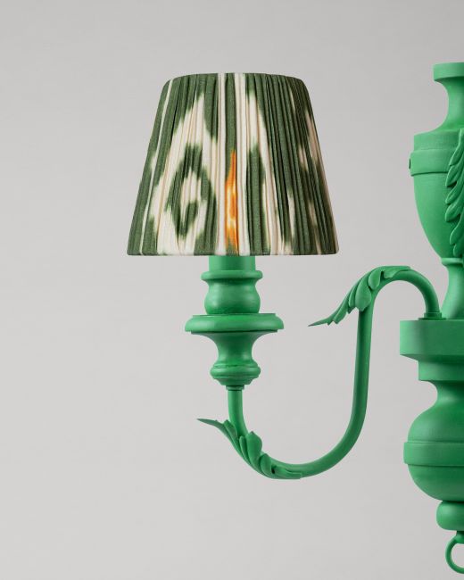 ELYSIA IKAT Fern Pleated Wall Shade