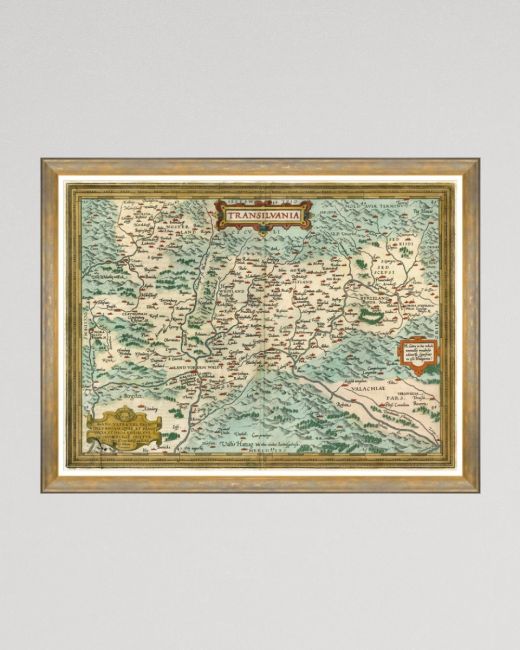 TRANSYLVANIA 1612 BY ORTELUS Framed Art