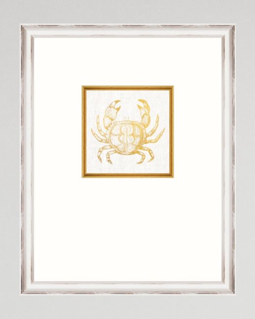 MEDITERRANEAN GEMS - CRAB Framed Linen
