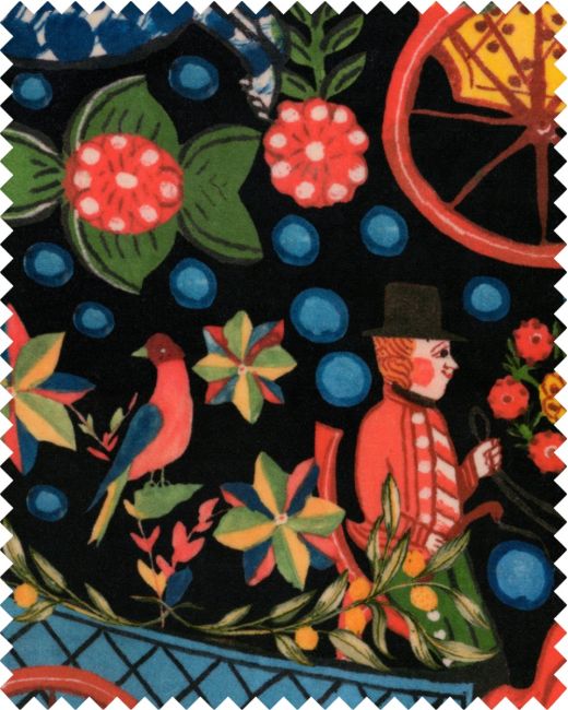 FASNACHT ANTHRACITE Velvet Sample