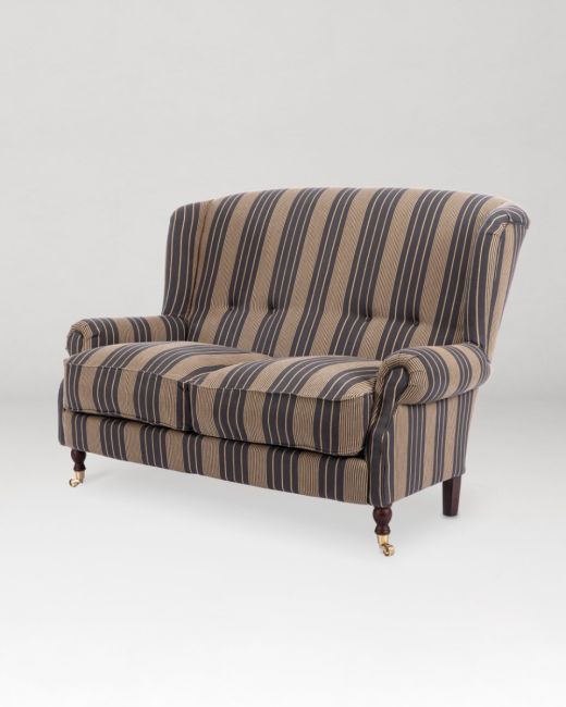 ABIGAIL SOFA - NEWPORT STRIPES Heavy Linen Fabric
