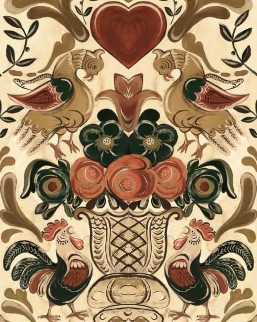 GOLDENE HENNE Wallpaper Sample