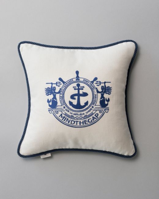 VOYAGE Linen Embroidered Cushion