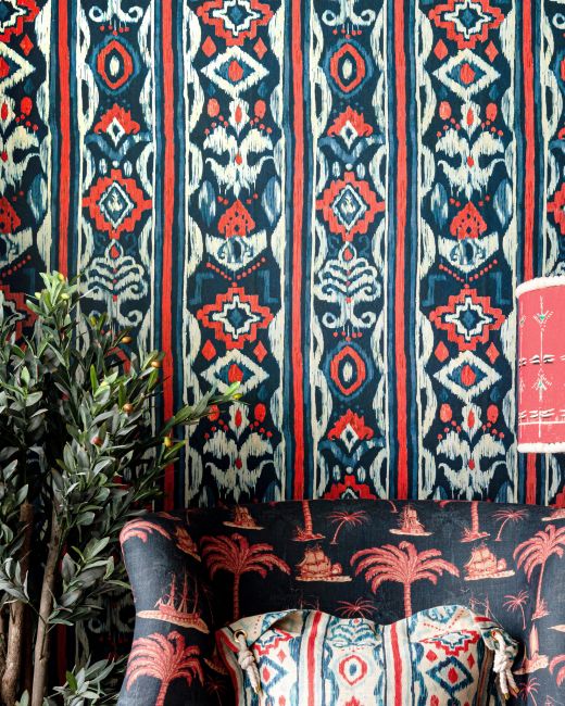 MEDITERRANEO Indigo Wallpaper