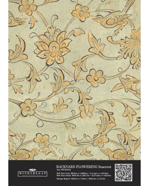 BACKYARD FLOWERING Seacrest Wallpaper Sample