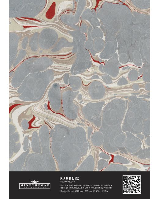 MARBLED Wallpaper Sample