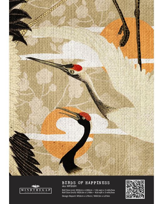 BIRDS OF HAPPINESS Wallpaper Sample
