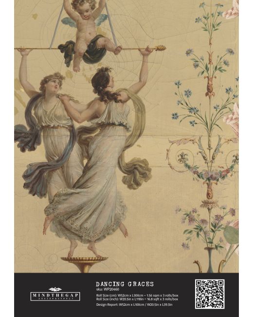 DANCING GRACES Wallpaper Sample