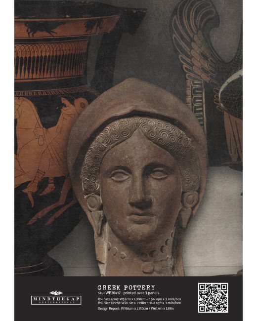 GREEK POTTERY Wallpaper Sample