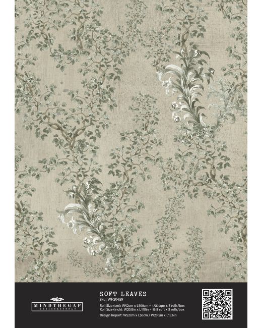 SOFT LEAVES Wallpaper Sample