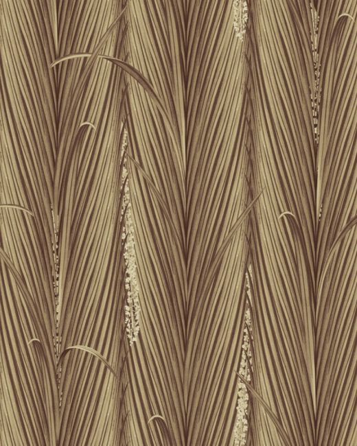 DANUBE FOLIAGE Sepia Wallpaper Sample