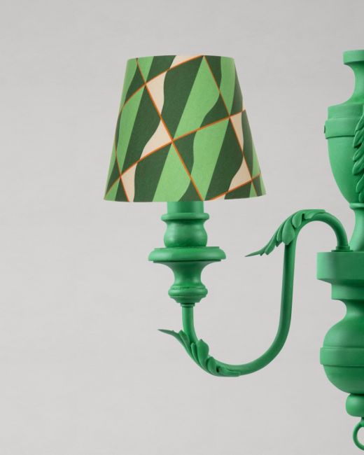 ONDE VERDE Cotton poplin Wall Shade
