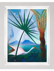NEAPOLITAN SONG by JOSEPH STELLA Framed Art MINDTHEGAP Blue
