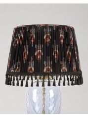 FLORAL CREST Pleated Lampshade MINDTHEGAP Black