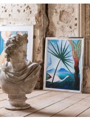 NEAPOLITAN SONG by JOSEPH STELLA Framed Art MINDTHEGAP Blue