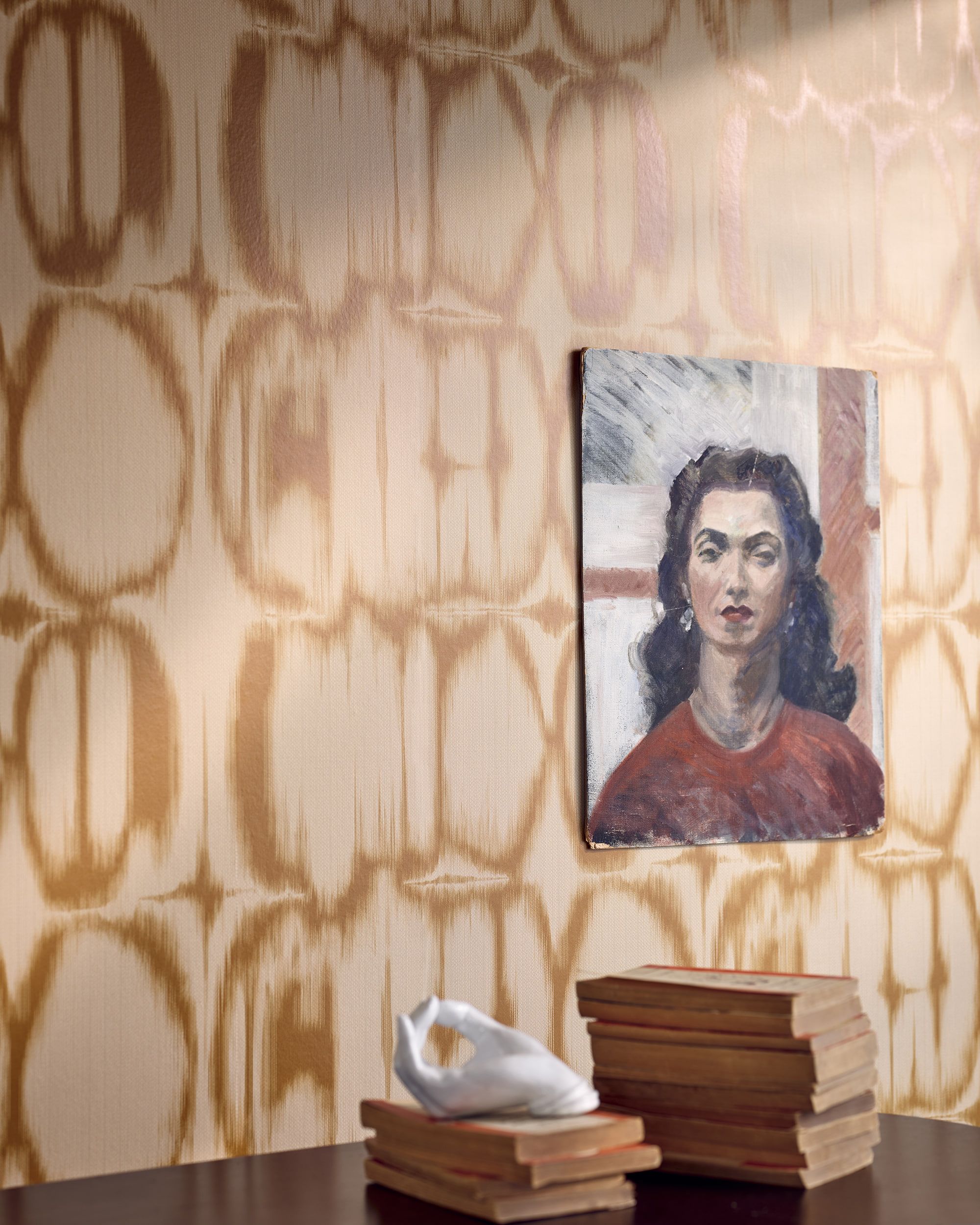 marina ochre wallpaper