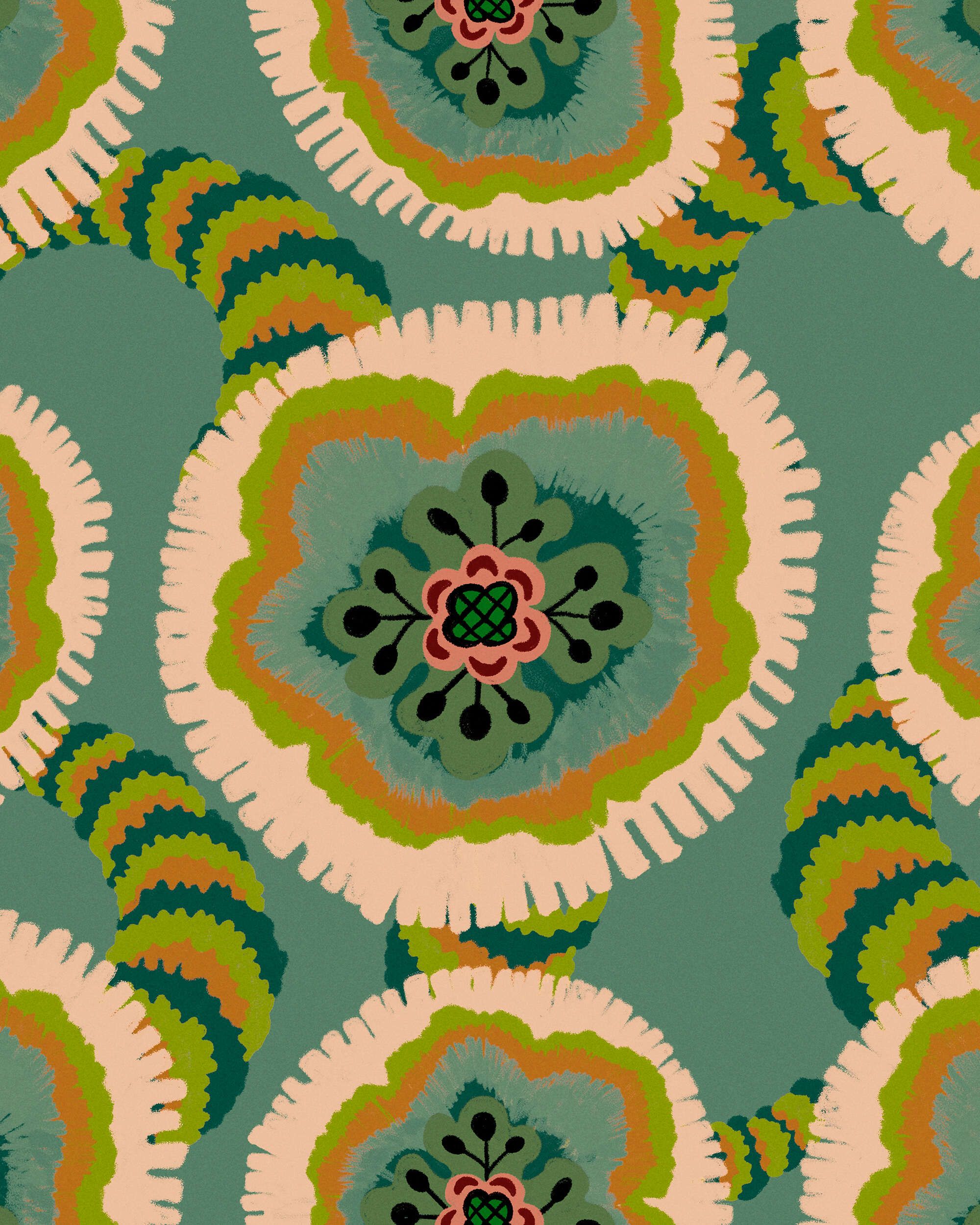 ETHEREAL Wallpaper MINDTHEGAP GREEN MODERN ABSTRACT